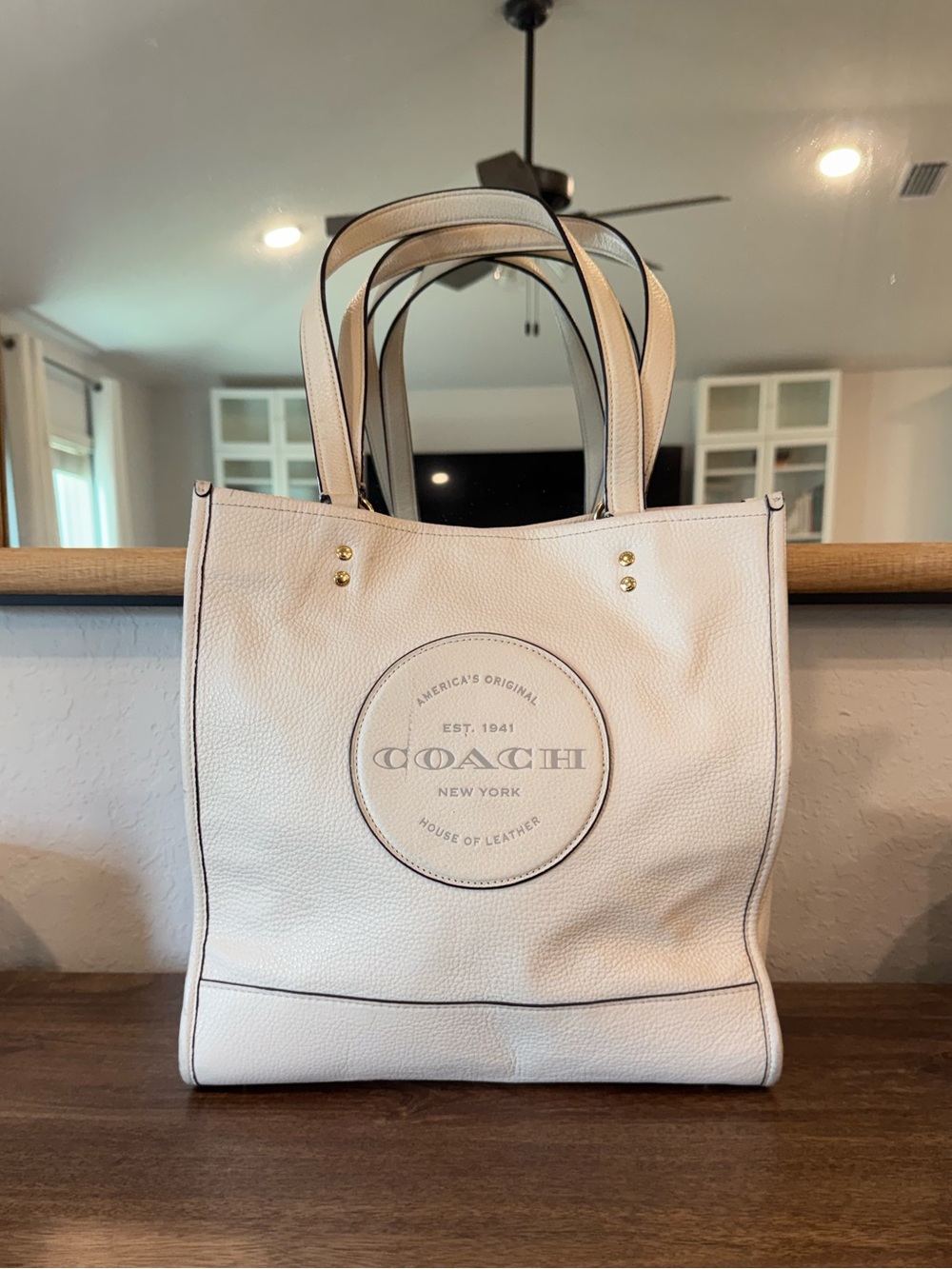 Ivory Coach Tote